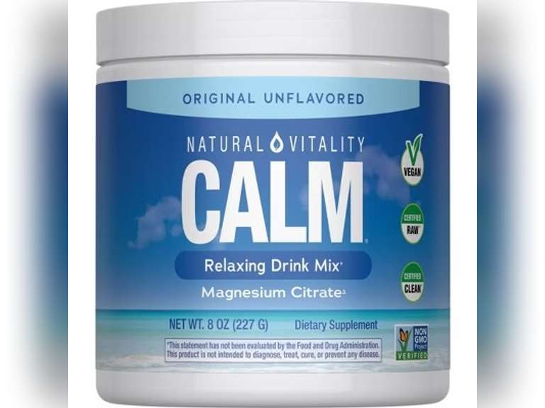 Natural Calm Vitality Original Calm Vegan Dietary Supplement Powder - 8oz, Exp 10/27 27