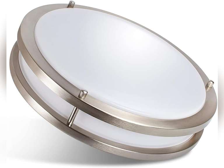 36W Ceiling Light Fixture, Flush Mount Ceiling Light, Light Fixtures for Bedroom, Kitchen, Bathroom, Living Room, Super Bright 4000Lm, Daylight White 5000K, UL Listed 18