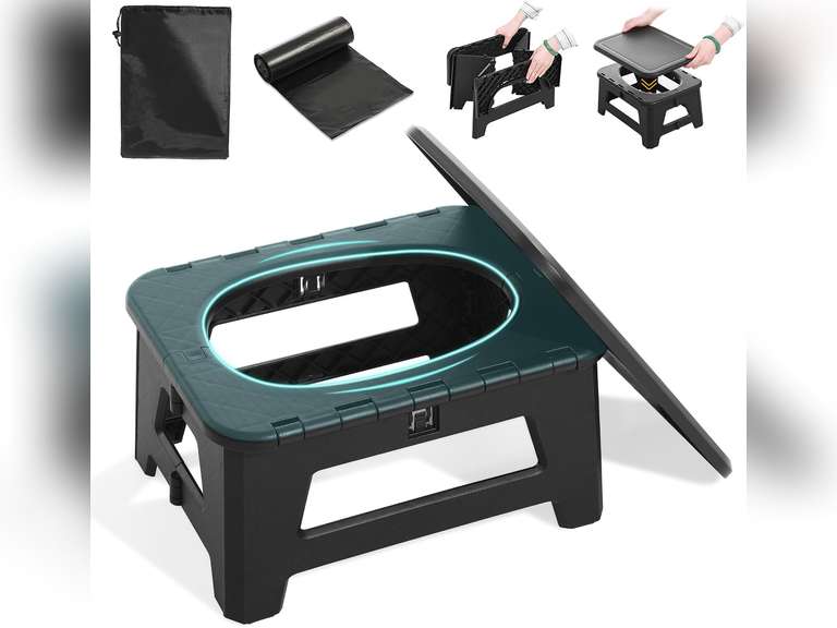 In-car Portable Toilet Collapsible Potty, Emergency Toilet, Temporary Potty For Outdoor Camping, Road Trips, Traffic Jams, Boating And Fishing 27