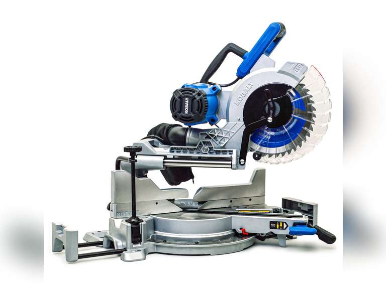 Kobalt Compact 10-in 15-Amp Dual Bevel Sliding Compound Corded Miter ...