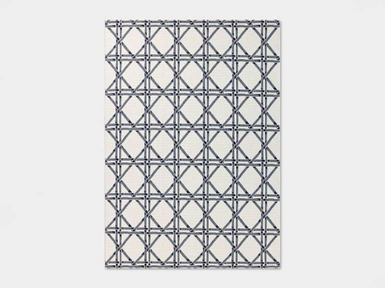 7'x10' Star Rope Rectangular Woven Outdoor Area Rug Blue - Threshold 160