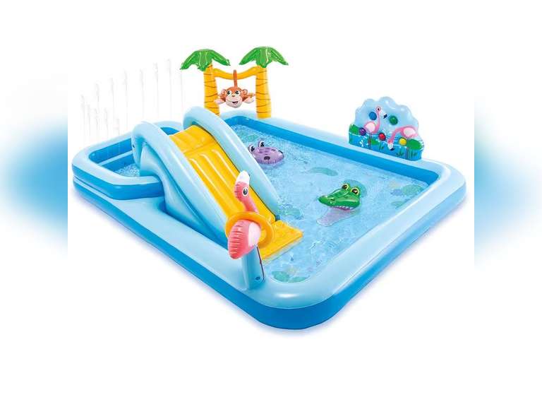 8ft " x 6ft 6in"x 2ft 4in"Rectangular 8 in. D Jungle Adventure Play Center Kiddie Pool 73