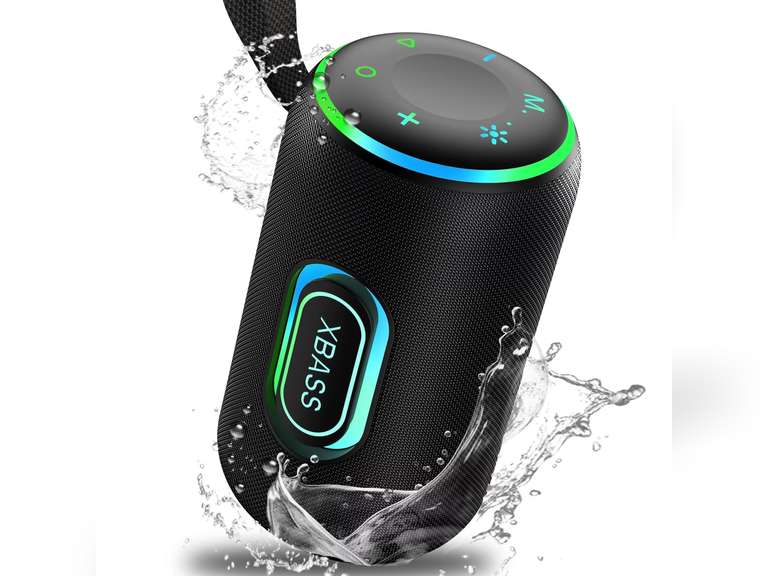 Portable Bluetooth Speaker, IPX7 Waterproof Wireless Speaker, 35W Loud Stereo Sound, 30H Playtime, 10 Colorful RGB Lights, TWS Pairing, Bluetooth 5.4 for Outdoor/Home/Party, Gift Ideas 22