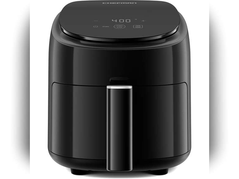 Chefman TurboFry 2-Quart Digital Air Fryer, Compact Design for Quick Meals, Dishwasher-Safe   Black 50