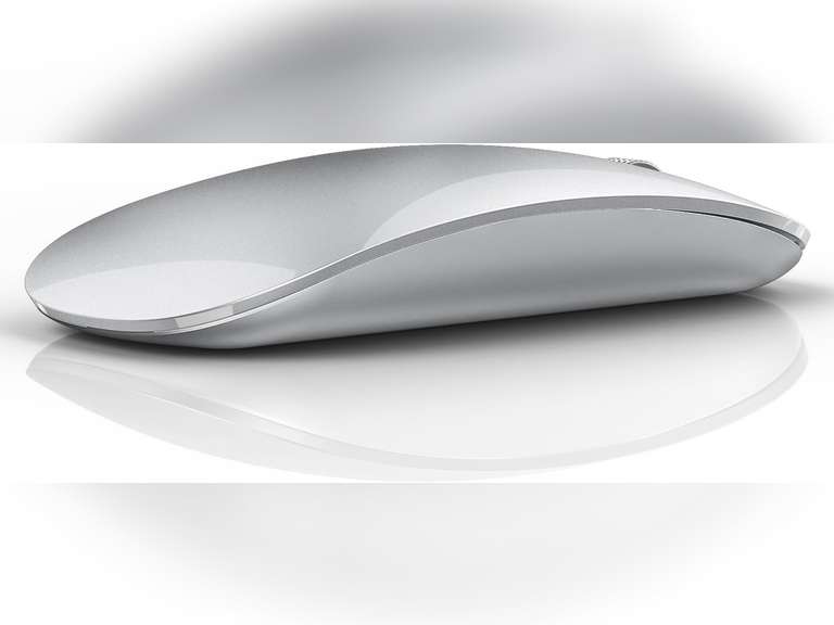 TENMOS M18 Bluetooth Mouse, USB C Rechargeable Wireless Mouse,Silent-Silver 16