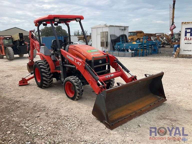 2018 Kubota L47 4x4 Tractor Loader Backhoe Royal Auction Group