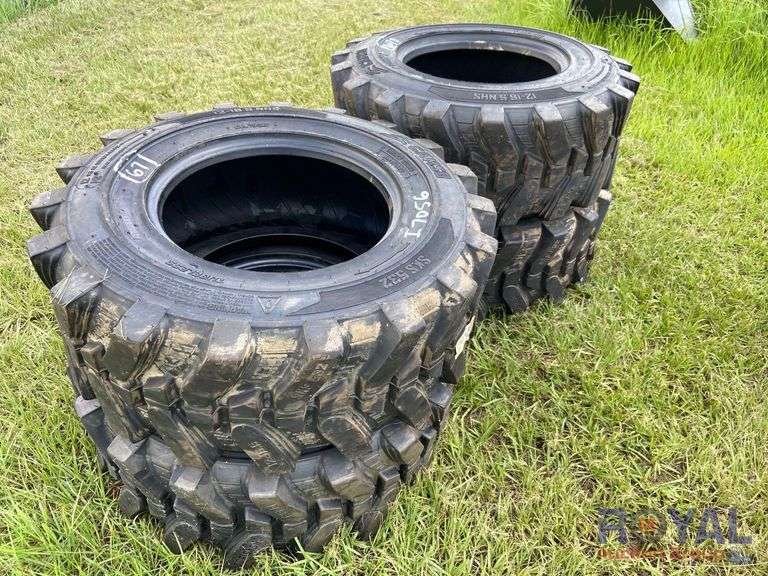 Set of Four 12-16.5 Unused Skid Steer Tires