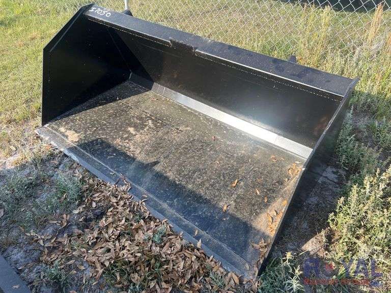 2023 72in Large Capacity Skid Steer Bucket Attachment