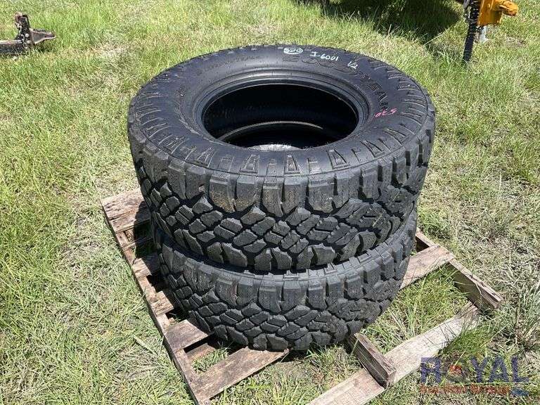 Two Used Goodyear Wrangler Duratrac Tires