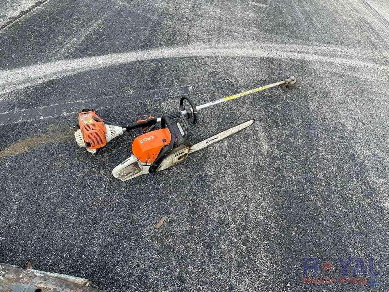 Stihl MS311 Chainsaw and Weedeater Royal Auction Group