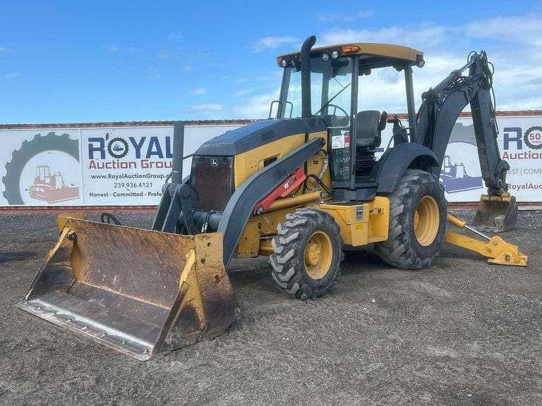 2015 John Deere 410L 4x4 Extendahoe Backhoe Loader