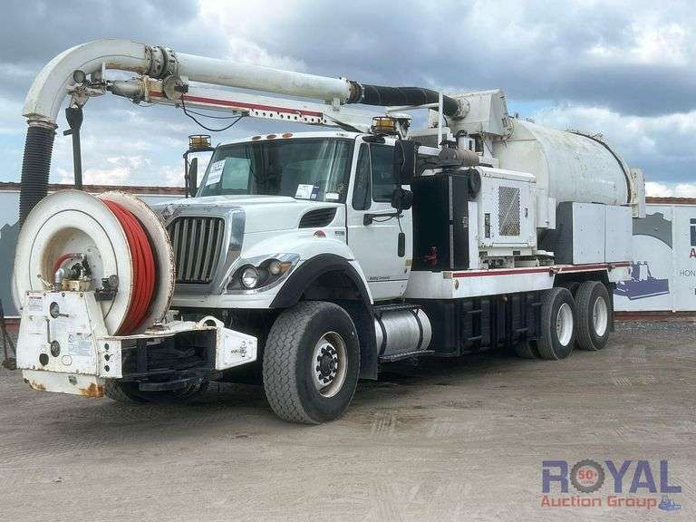 2012 International WorkStar 7400 T/A VacCon Combination Sewer Jetter Vacuum Truck