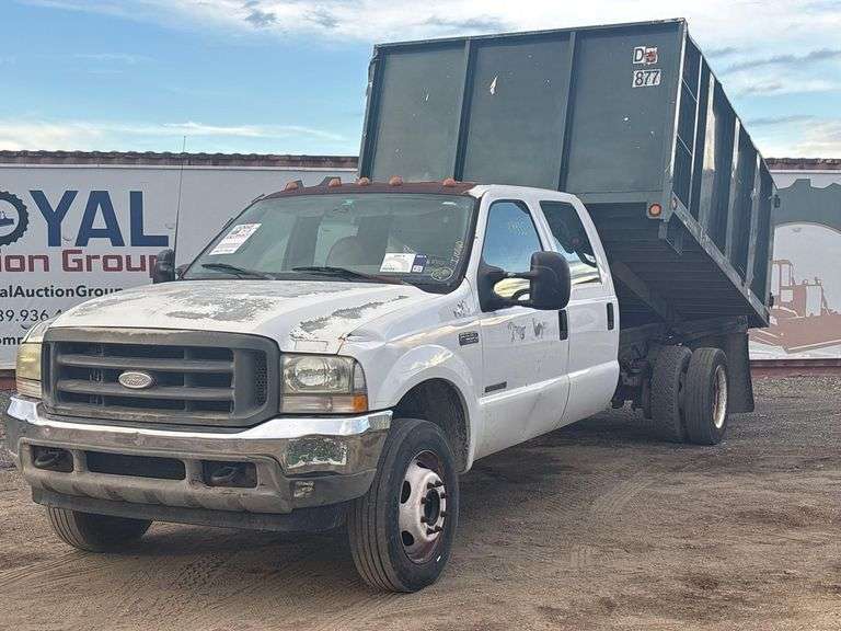 2002 Ford F-550 Crew Cab Landscape Dump Truck