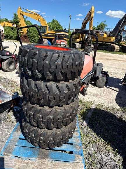 Set of 4 12-16.5 Bobcat Wheels and Tires