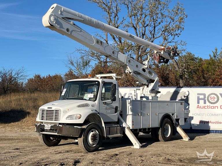 2018 Freightliner M2 106 Medium Duty AWD Altec AA55 56ft Insulated Material Handling Bucket Truck