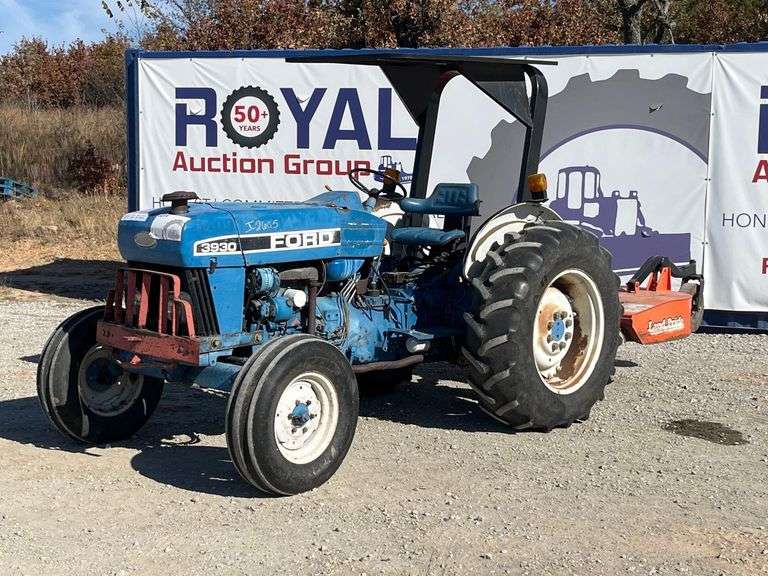 1995 Ford 3930 50HP Utility Tractor w/ Land Pride RCD1884 84in. Brush Cutter