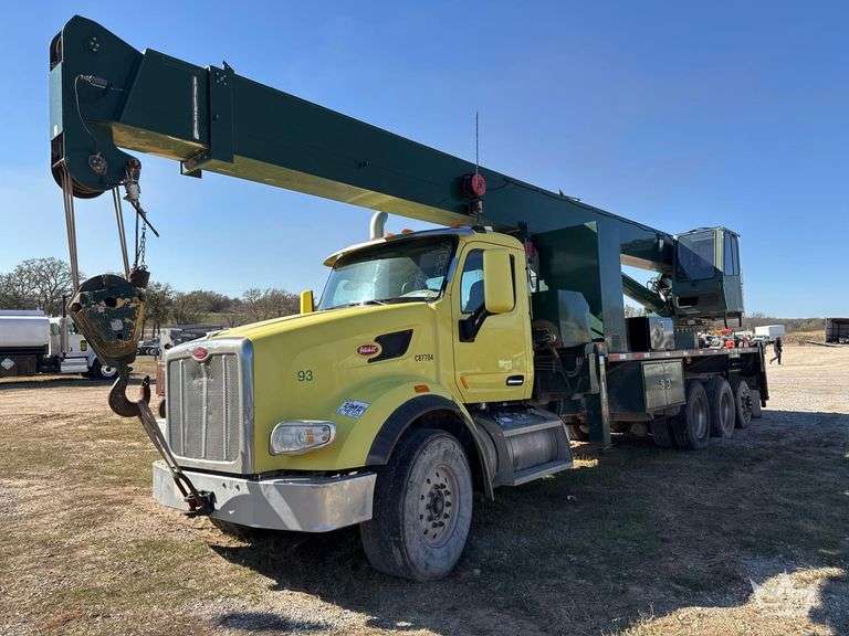2015 Peterbilt 567 QMC 8060R 40 Ton Tri Axle Crane Truck