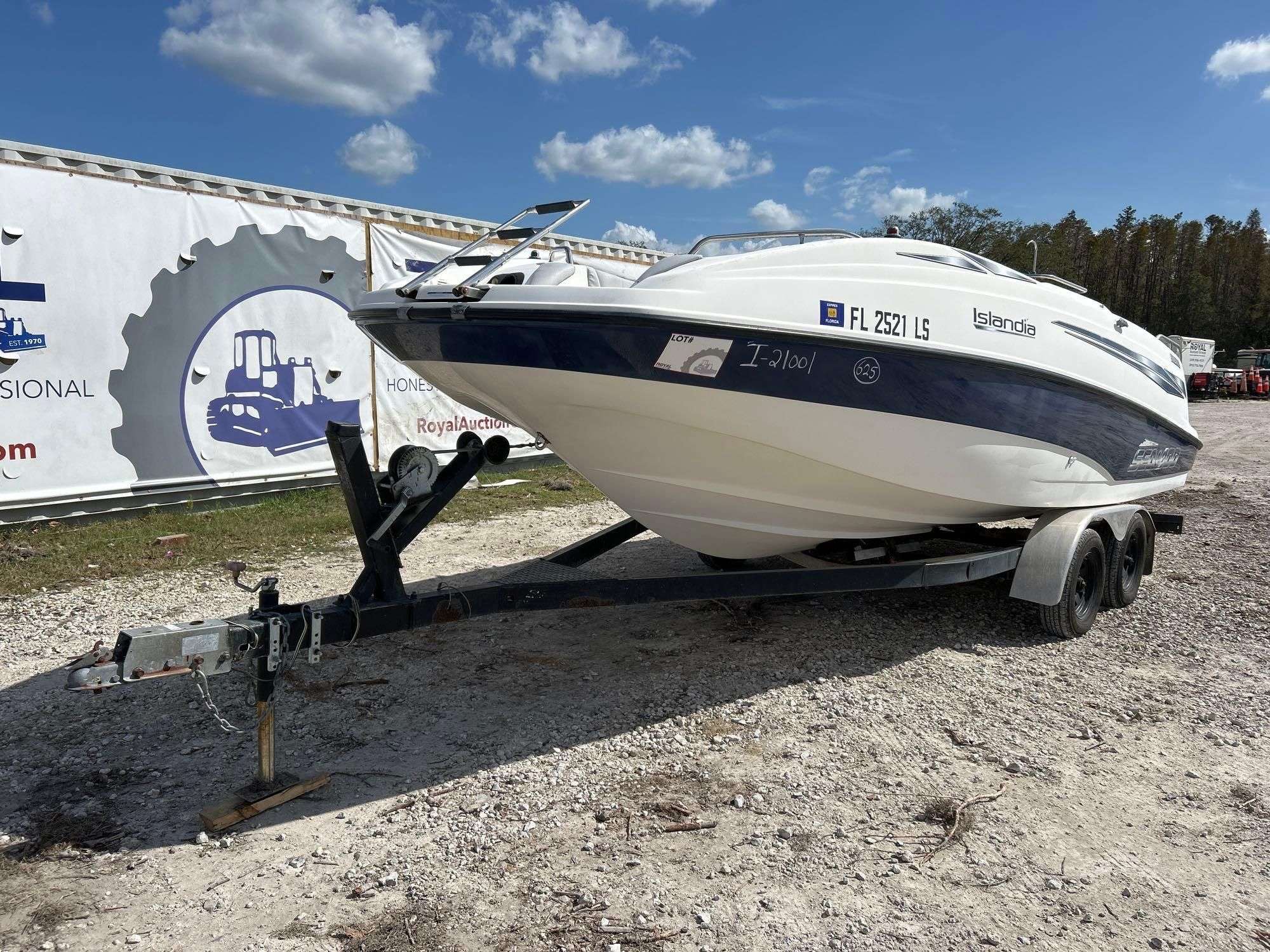 2001 22ft. SeaDoo Islandia Bombardier Jet Boat with 21ft. Boat 