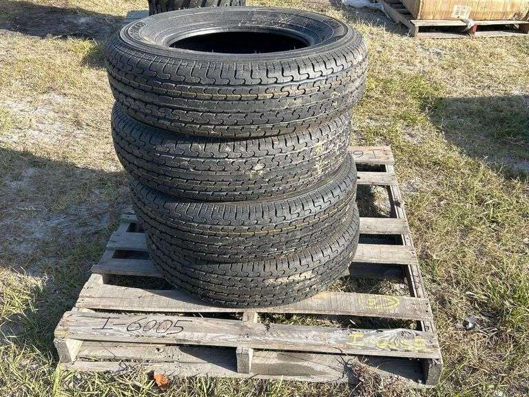 4 Unused ST205/75R15 Trailer Tires