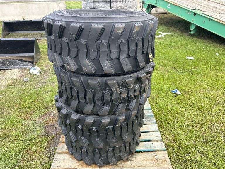 4 Unused 12-165.5 Skid Steer Tires