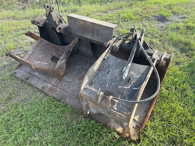 66In. Grapple Bucket Skid Steer Attachment