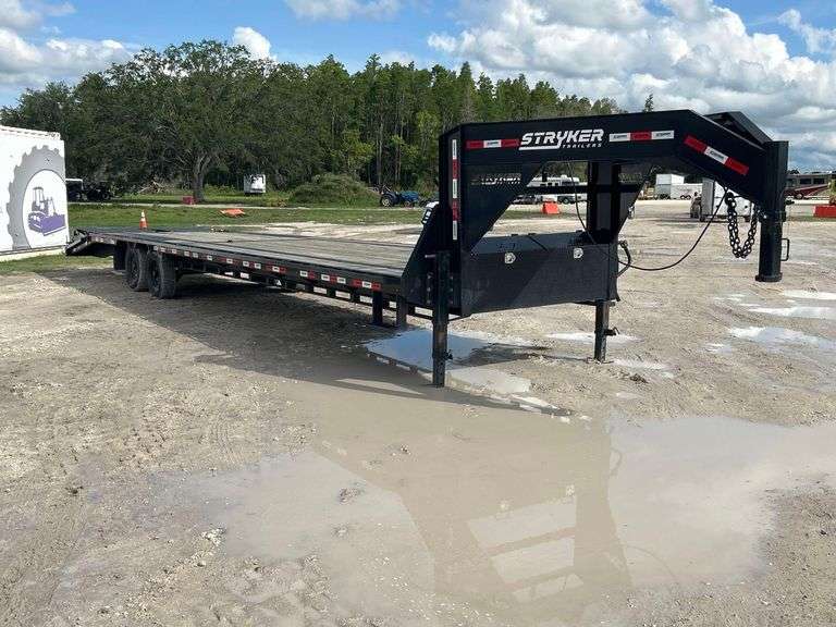 2023 Stryker 36ft. 5 Ton T/A Gooseneck Flatbed Equipment Trailer