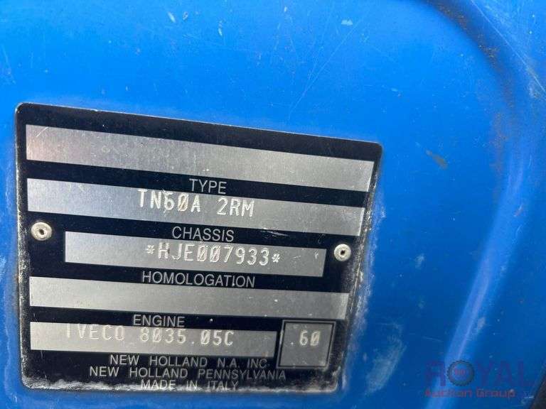 2004 New Holland TN60A 55 HP Utility Tractor