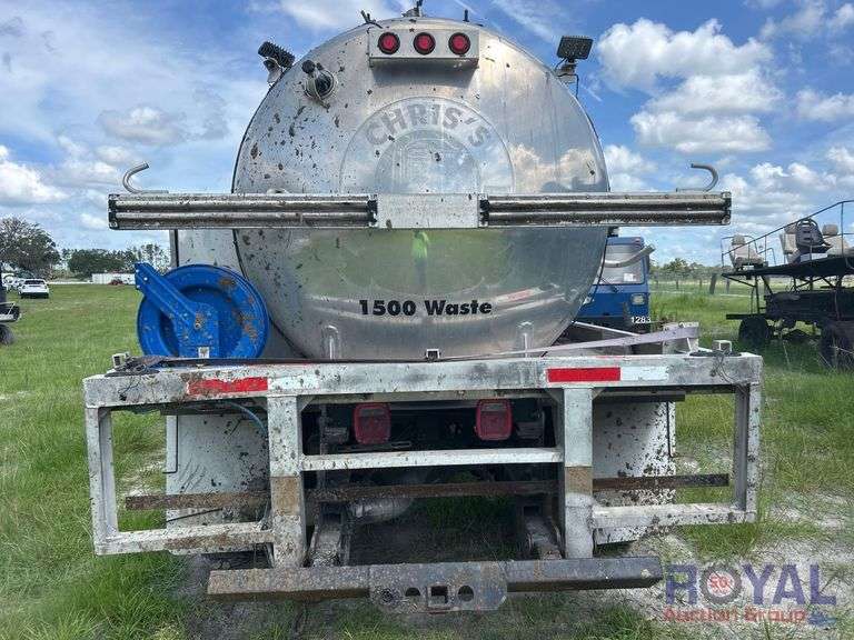 2009 Hino 268 Progress VTA72 1500 Gallon Vacuum Truck
