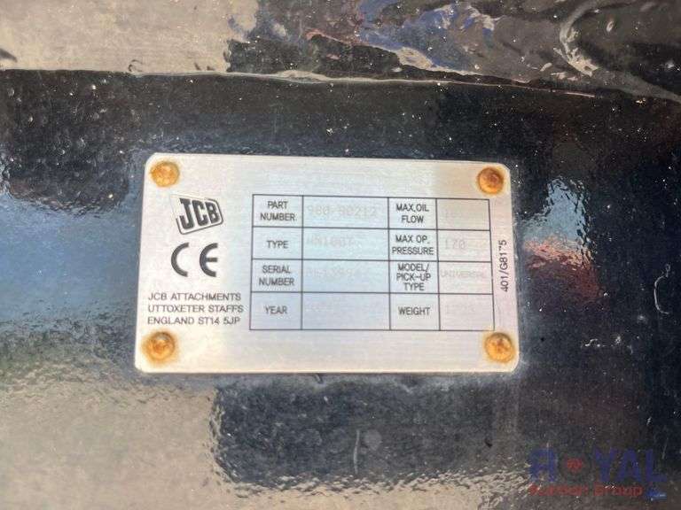 2021 JCB HM180T Hydraulic Breaker Excavator Attachment
