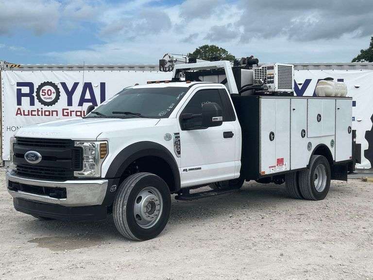 2018 Ford F-550 4x4 Summit 4416 4,000LB Crane Mechanics Truck