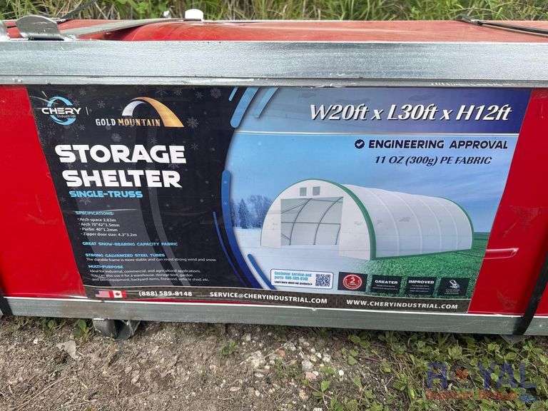 2025 Gold Mountain 20ft X 30ft Single-Truss Dome Storage Shelter