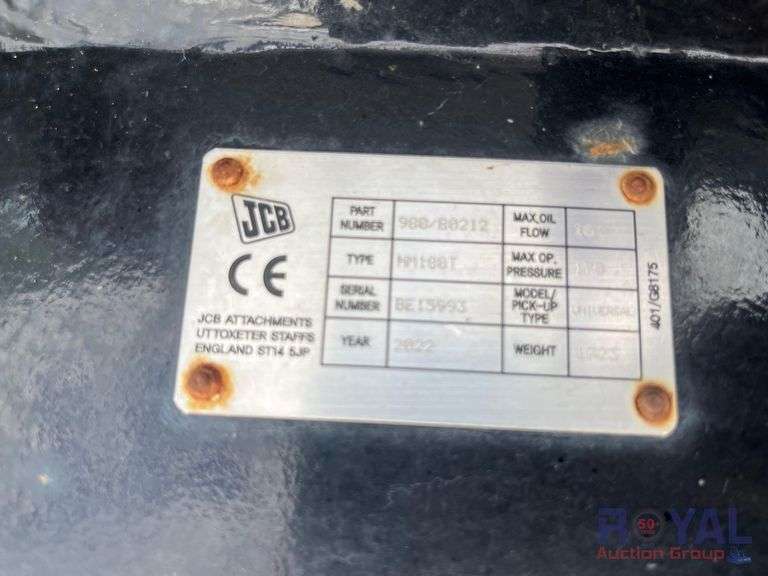 2022 JCB HM180T Hydraulic Breaker Excavator Attachment