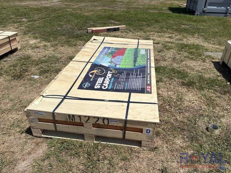 2025 Gold Mountain 12ft X 20ft Single-Truss Steel Carport