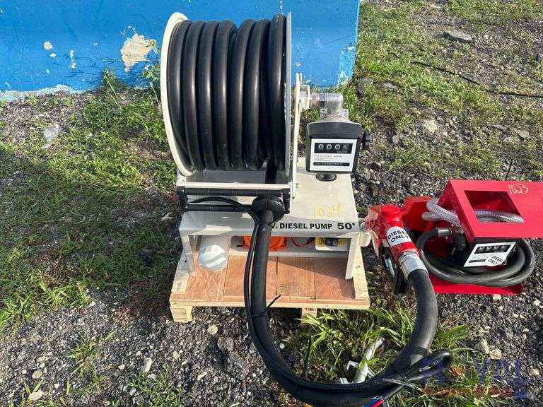 2025 12V Diesel Pump and Hose with Meter and Hose Reel