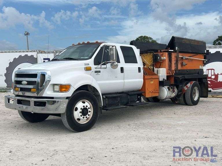 2008 Ford F-750 Crew Cab Pro Patch TCM-425-135 Asphalt Patcher Truck