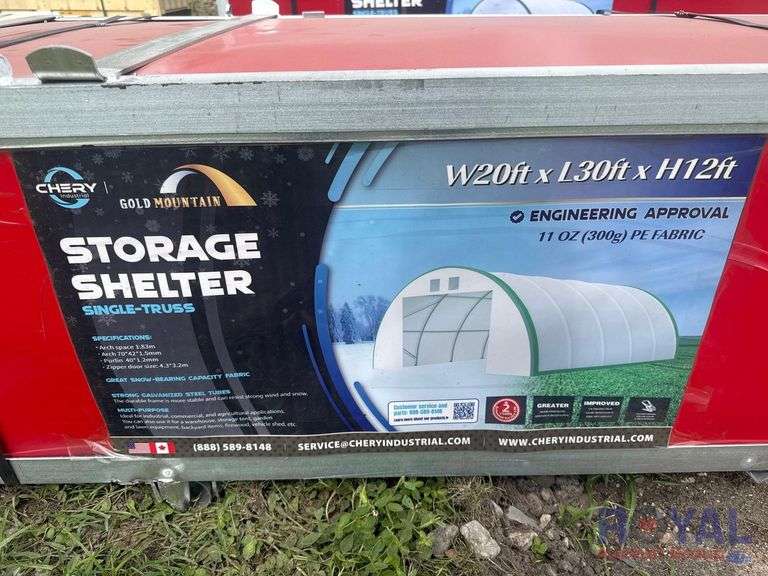 2025 Gold Mountain 20ft X 30ft Single-Truss Dome Storage Shelter