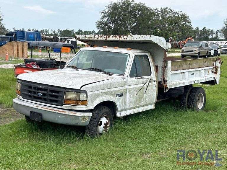 1996 Ford F-350 Mason Dump Truck