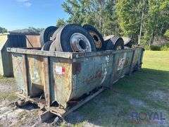 Roll-off Dumpster With Tires