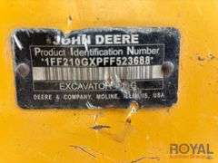 2015 John Deere 210G Hydraulic Excavator