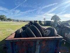 Roll-off Dumpster With Tires