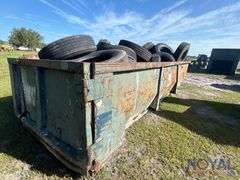 Roll-off Dumpster With Tires