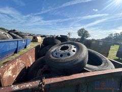 Roll-off Dumpster With Tires