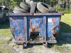 Roll-off Dumpster With Tires