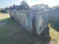 Roll-off Dumpster With Tires