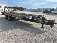 2005 Trail King TK24LP 15 Ton T/A Tag-Along Dovetail Flatbed Trailer