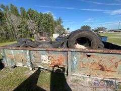 Roll-off Dumpster With Tires