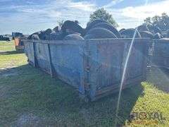 Roll-off Dumpster With Tires