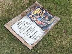 2 Vintage Metal Signs