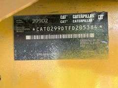 2015 Caterpillar 299D2 High Flow Compact Track Loader Skid Steer