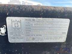 2005 Trail King TK24LP 15 Ton T/A Tag-Along Dovetail Flatbed Trailer